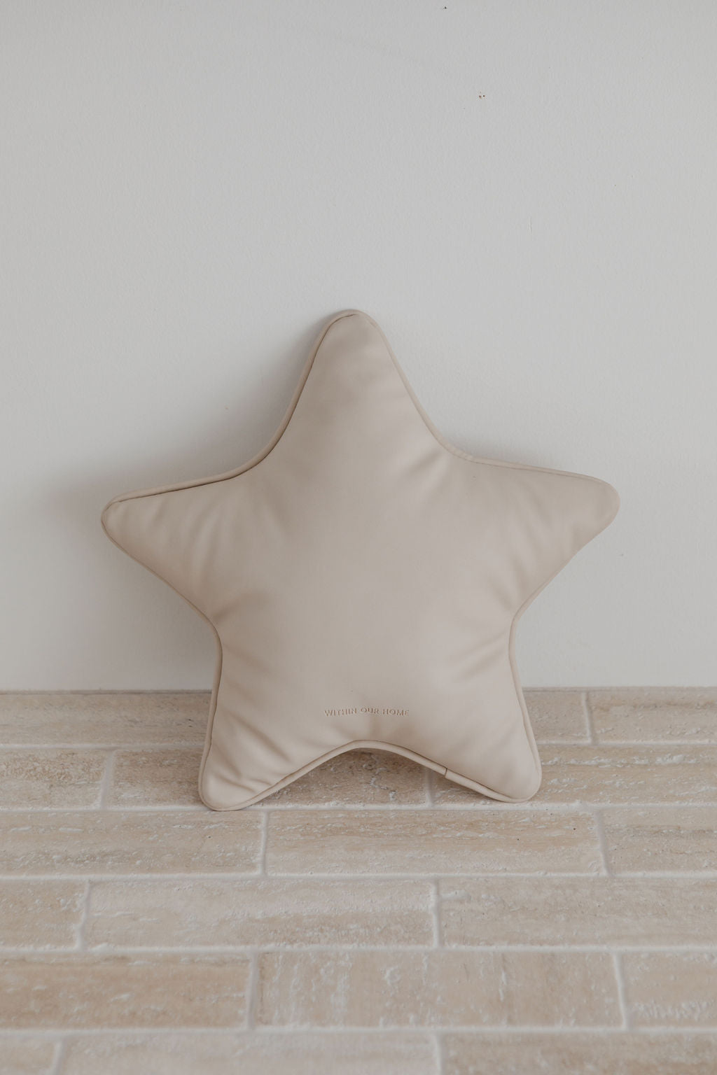 Star Pillow in Stone