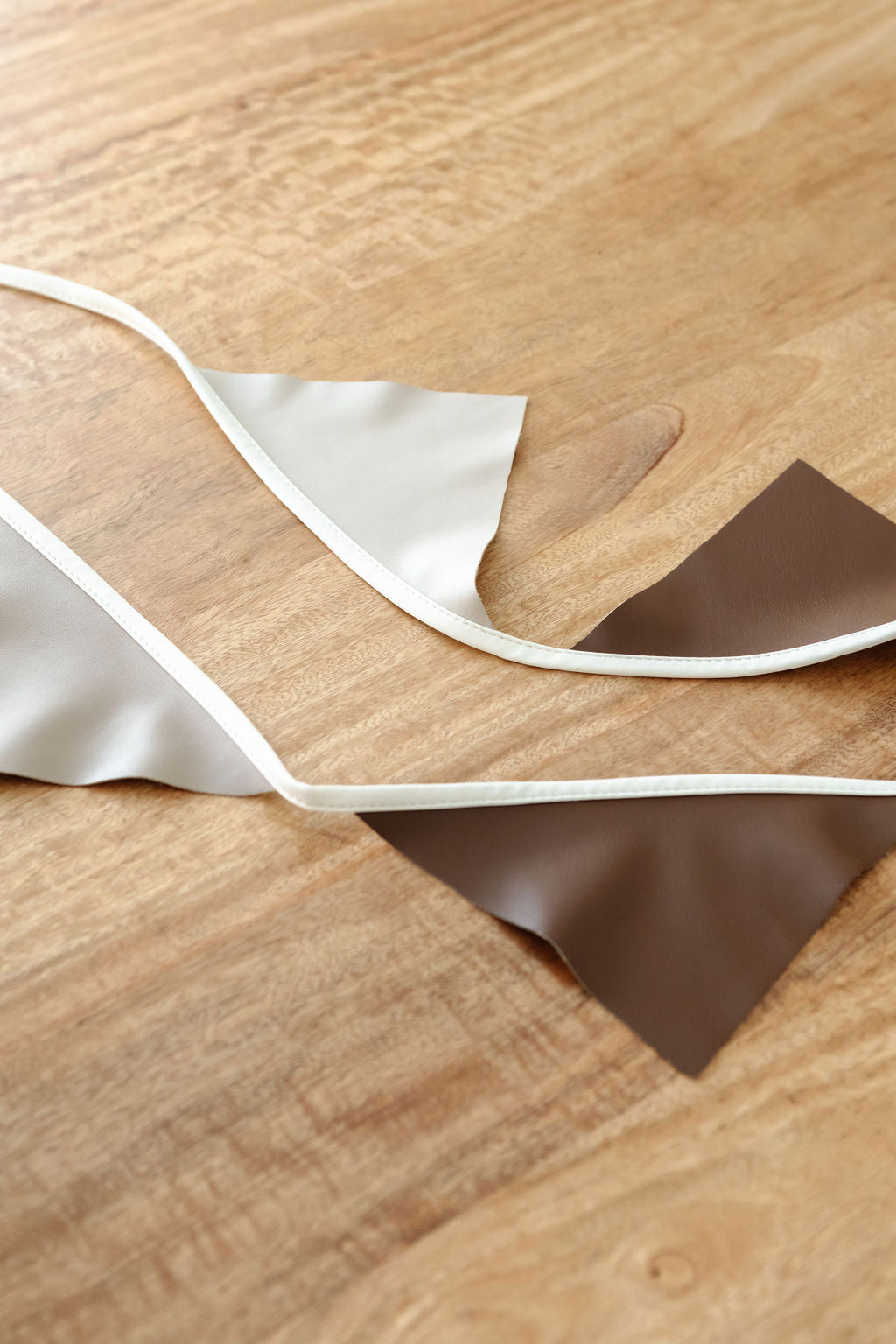 Triangle Bunting in Toffee Taupe